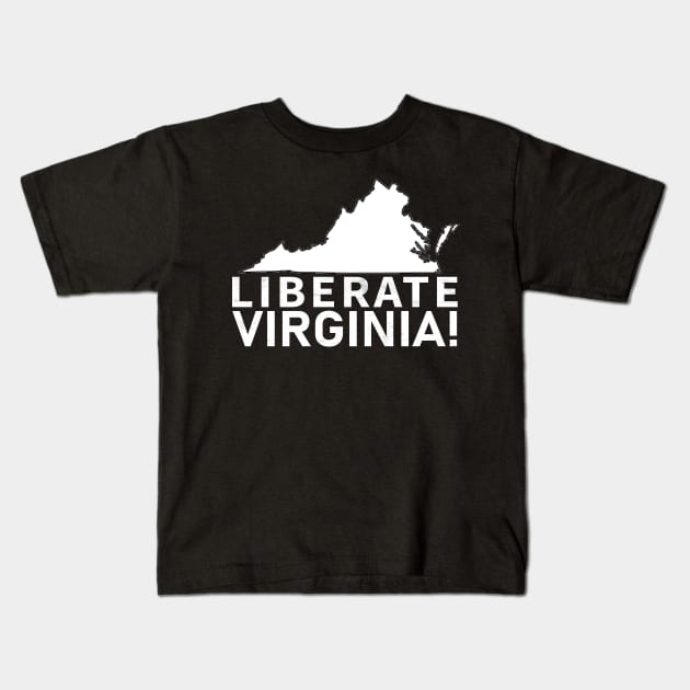 Liberate Virginia Kids T-Shirt by HichamBiza